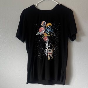 Amazon Women's Astronaut Graphic Tee - Black